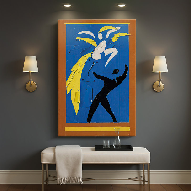 Deux danseurs (Deux danseurs) - Toile tendue avec châssis par Henri Matisse, 40 po x 60 po