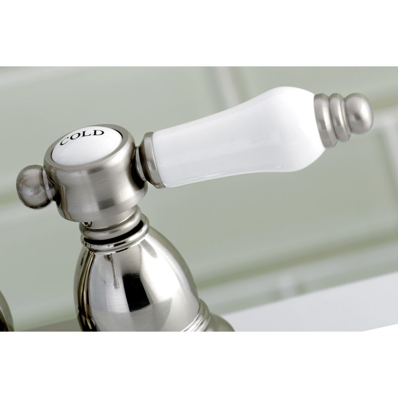 Bel Air Centerset Bathroom Faucet with Drain Assembly, Brushed Nickel