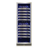 XO 24" Glass Dual-Zone 119 Bottle Wine Column Refrigerator