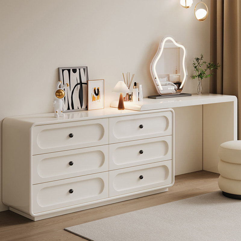 Makeup Vanity with Light mirror,6 drawers