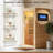 Sauna Pro 1-Person Indoor Infrared Sauna in Spruce Wood with Tempered Glass Door, LED Lighting and Digital Control, for Home Spa & Relaxation