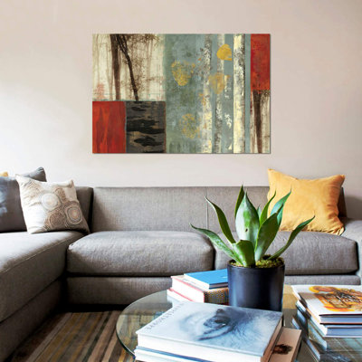 «Birch Patchwork I» par PI Studio - impression sur toile tendue