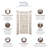 SaraMar 36'' W 36'' D 96'' H Glue Up Solid Surface Wall