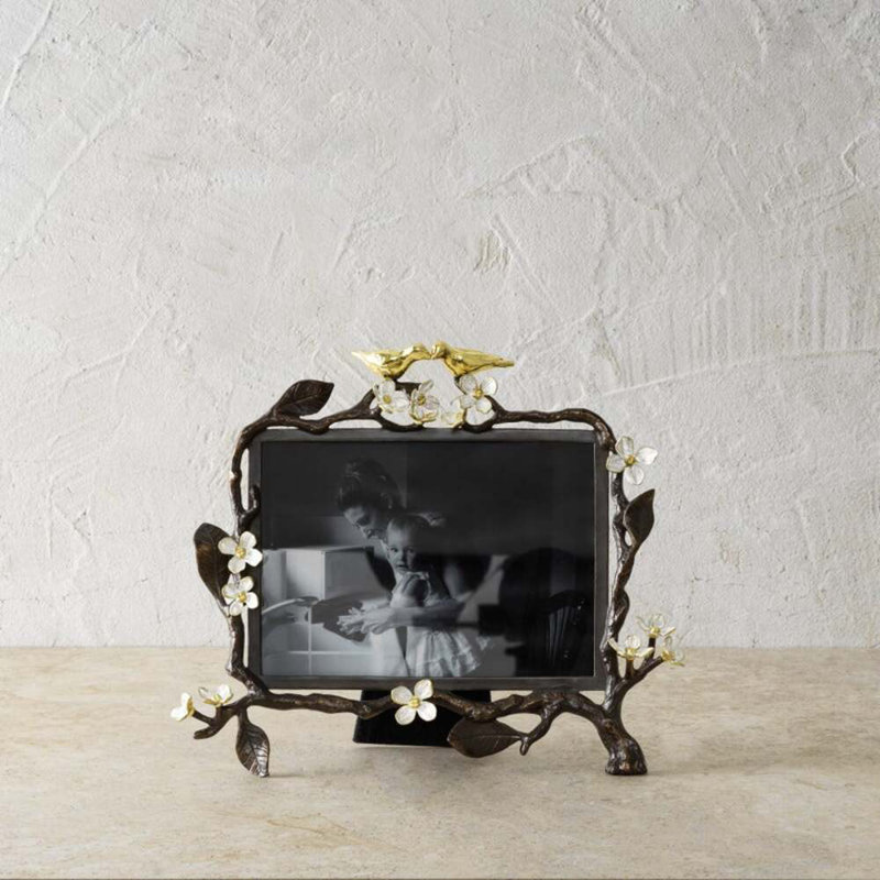 Lovebirds Metal Picture Frame