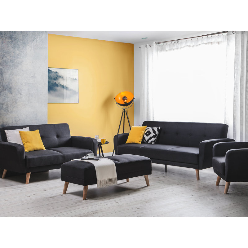 Neilson 4 - Piece Living Room Set, Black
