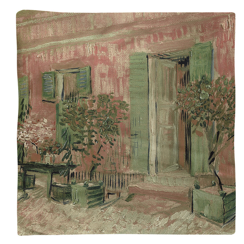 Entrée d’un restaurant dans une serviette de coton de 10 po asnieres Vincent Van Gogh, Rose