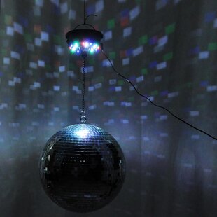 30 inch Mirror Disco Ball Bright Silver Reflective Indoor DJ Sphere with  Hanging Ring for Lighting