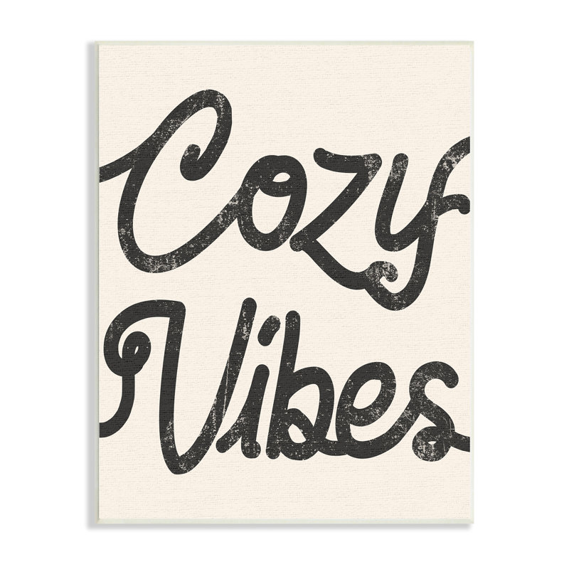 Cadre texturé Cozy Vibes, Plaque murale, L 10 po x H 15 po