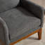 Fauteuil d'appoint à dossier haut