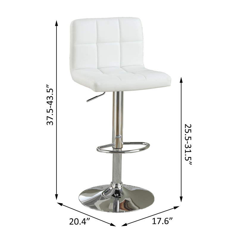 Tabourets de bar, Blanc / Blanc