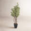 Faux Star Leaf Tree Tree in Metal Planter