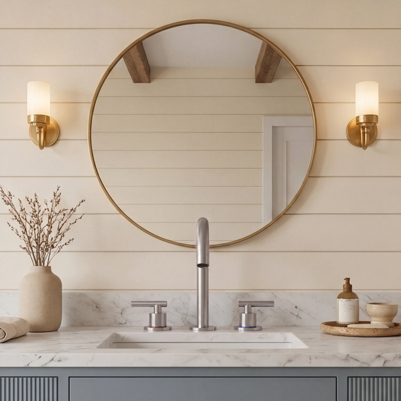 Cube Widspread 3-hole,2-handle Bathroom Sink Faucet with Drain Assembly, Brushed Nickel
