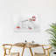 Minimalist Red Berry Display Elegant Minimalist Modern Plant Winter Wall Art Print 1 Piece Wrapped Canvas Wall Art-1509401133