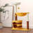36.6 In Flower Cat Tree With Well-padded Perch, Cat Tower With Sisal Scratching Posts, Yellow