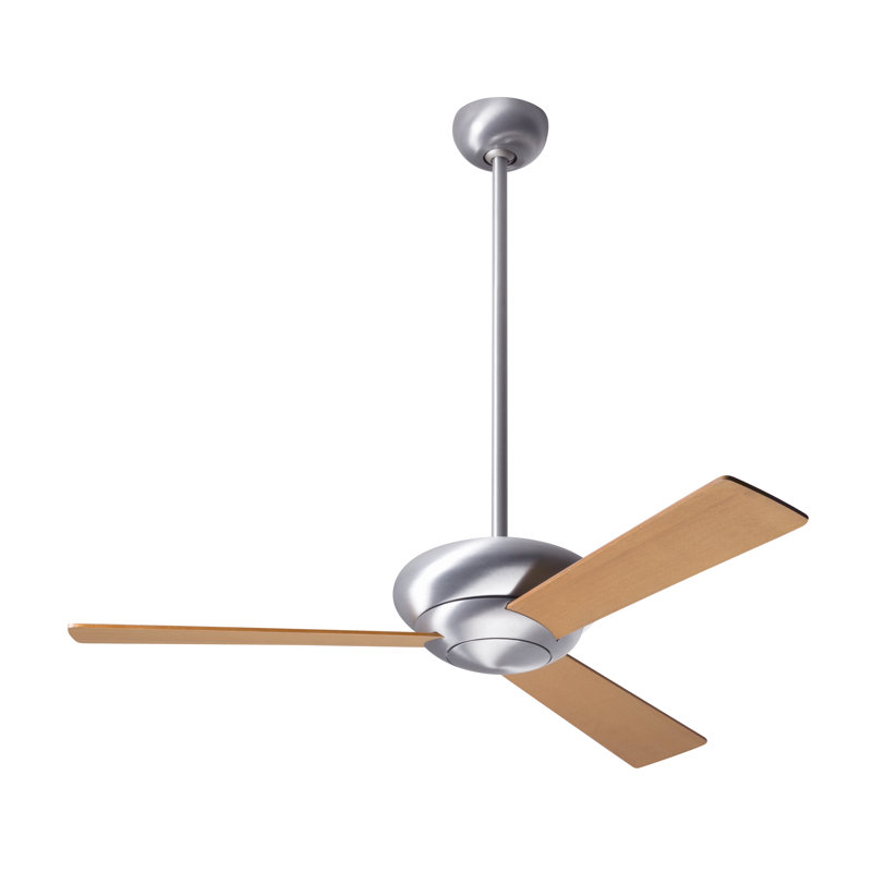 Altus Downrod Ceiling Fan, White, Dark Bronze, Handheld Remote Control (2-wire)