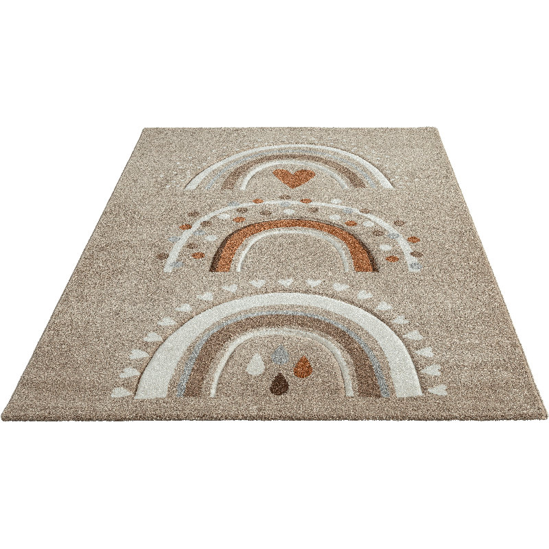 Power Loom Beige Rug, Rectangle 160 x 230cm