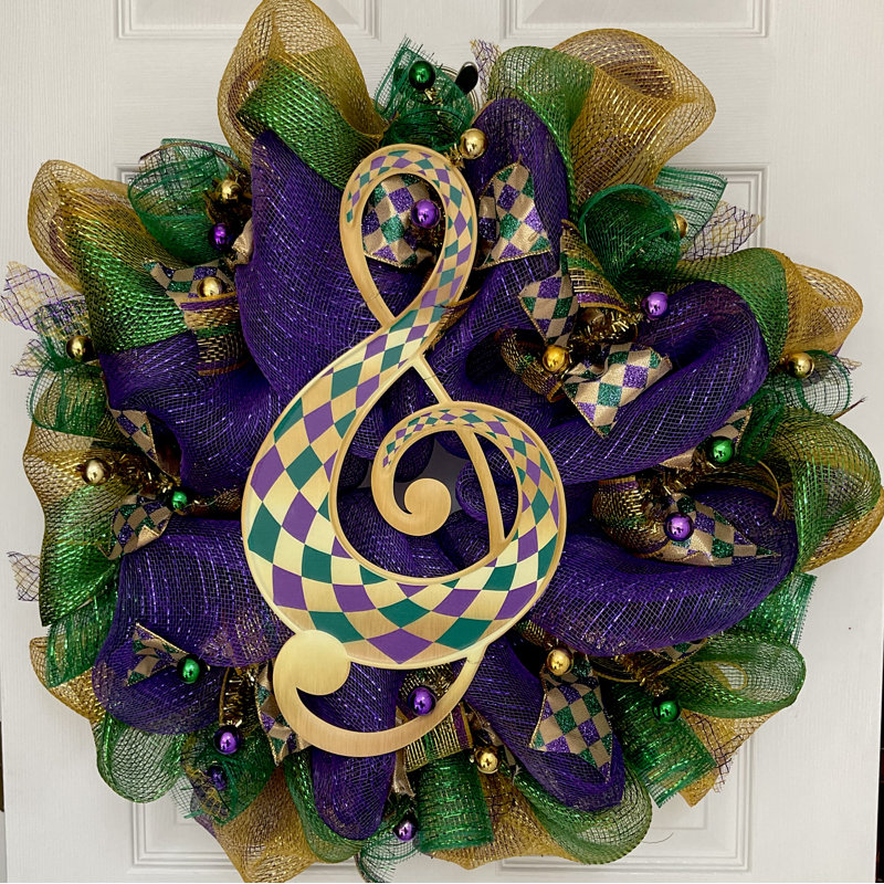 Couronne Mardi Gras Note de musique «All That Jazz»