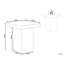 Aelwen Travertine Effect Side Table