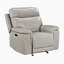 Amaris Modern & Contemporary Top Grain Leather 3-Piece Power Reclining Living Room Sofa Set with Power Headrests and Centre Storage Console