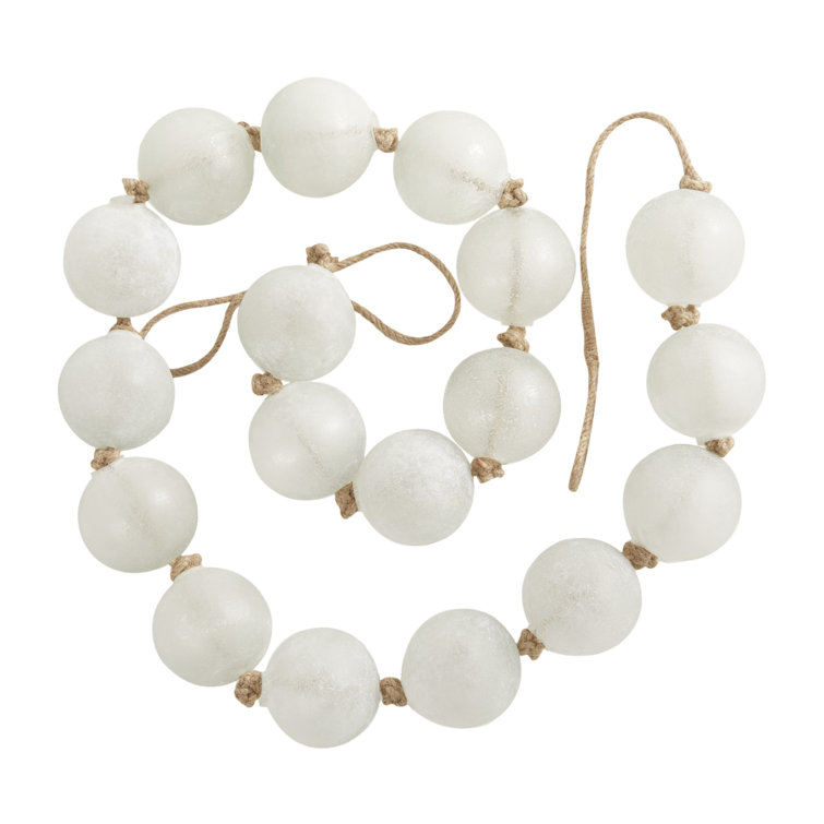 Pearl Glass Garland & Reviews | Birch Lane