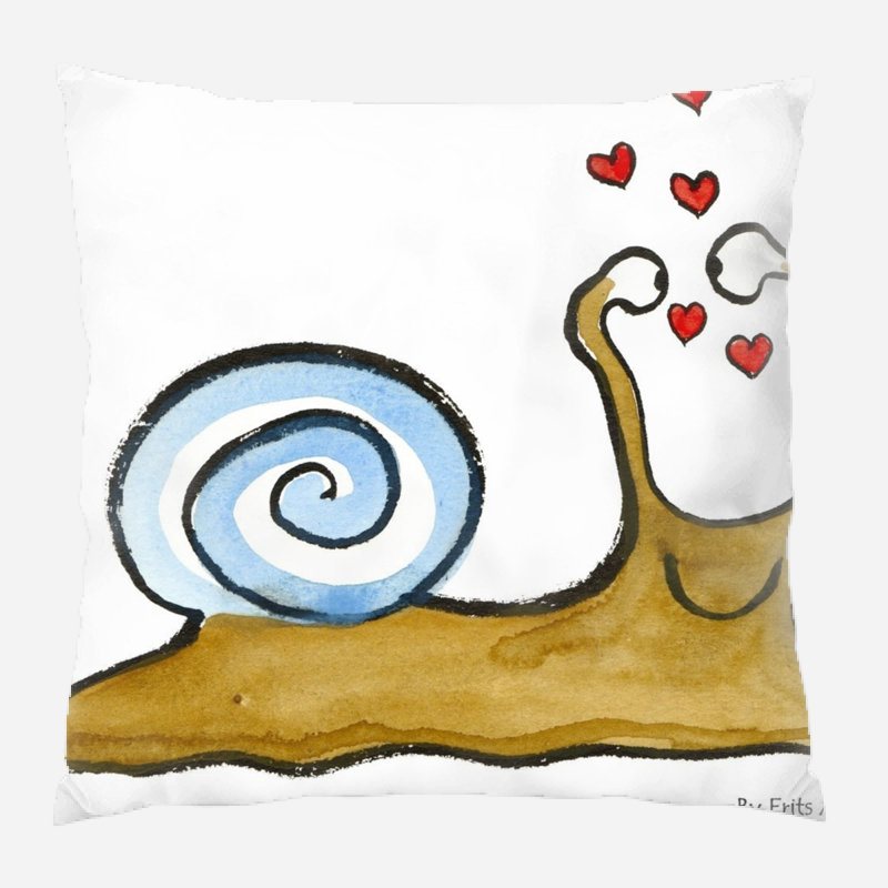 Coussin de l’escargot , Microsuède, Intérieur