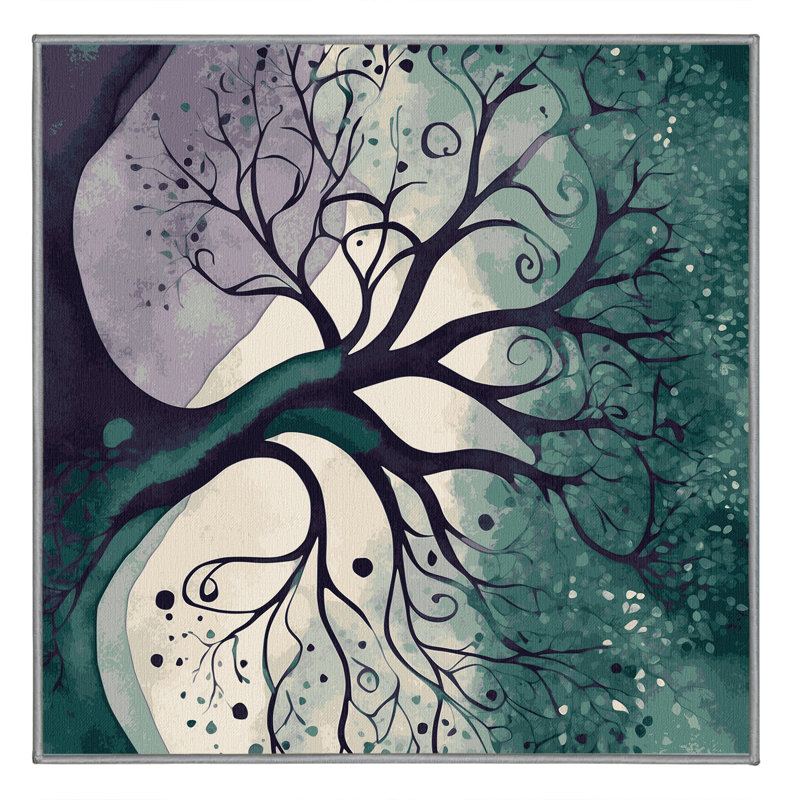 Celestial Veil Rug, Square 3'