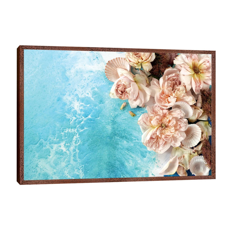 Flower Power by Antuanelle - Floater Frame Print on Canvas, Brown Framed, 66.04 cm H x 45.72 cm W