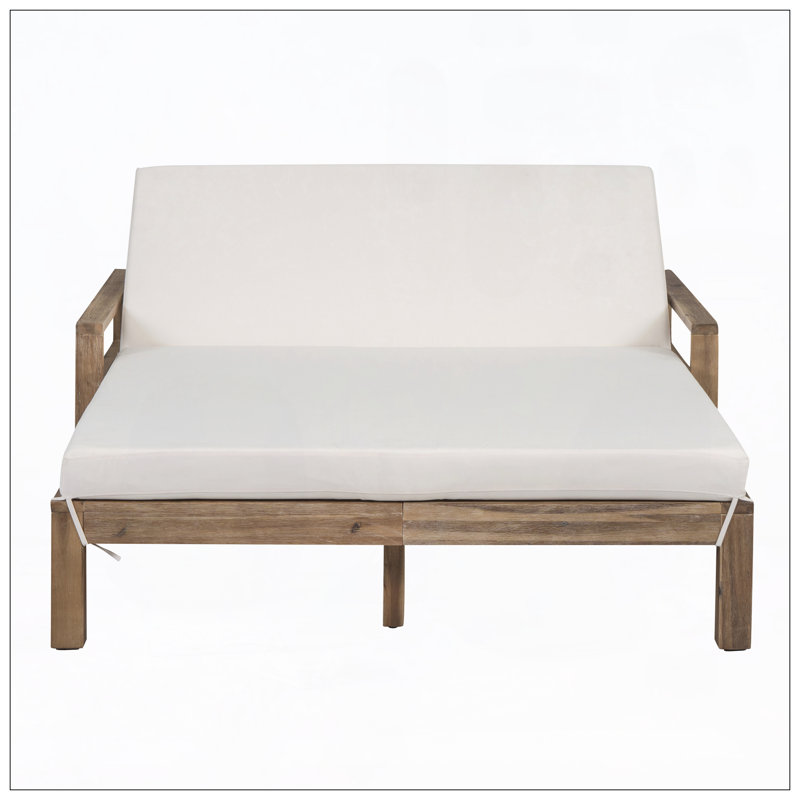 Deland 56.7'' Wide Modern  Patio  Sofa Couch, Garden Sofa, Outdoor Sofa, Beige