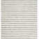 Waukena Hand Woven Flat Weave Wool/Cotton Striped Rug in Ivory/Gray