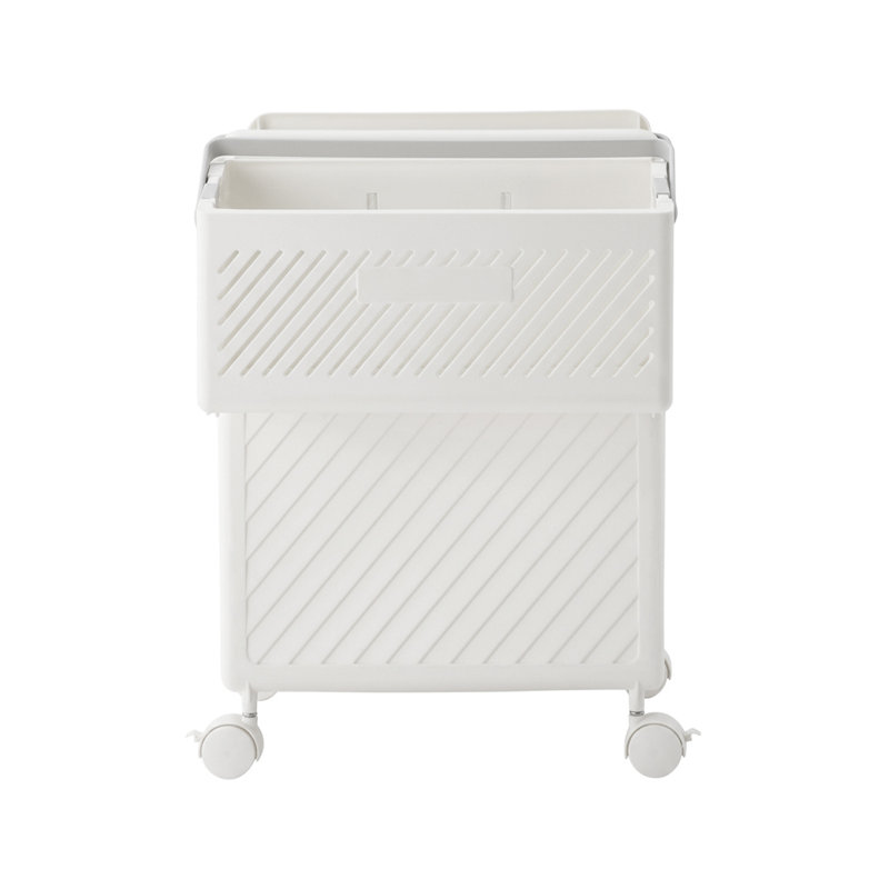 Decorative Basket, White, 47cm H x 32cm W x 28cm D