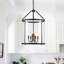 4 - Light Lantern Glass Chandelier