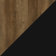 Black/Knotty Oak