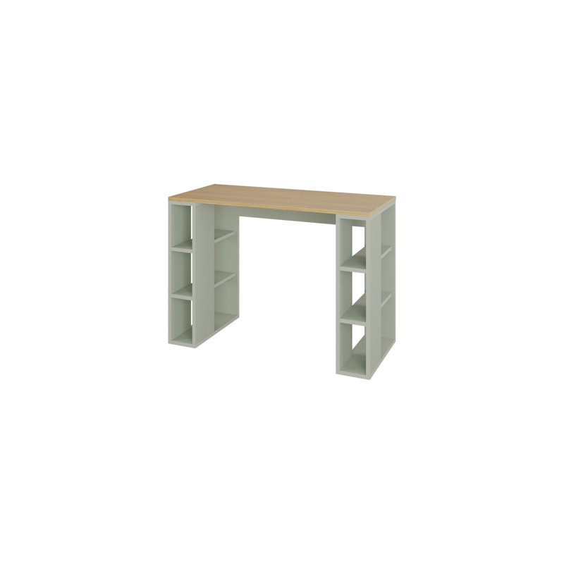 Standing Desk, Natural, Natural/Green