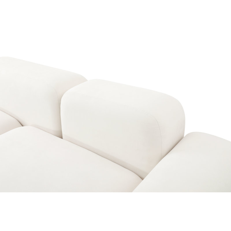 Causeuse modulaire rembourrée de 92 po Johnsons