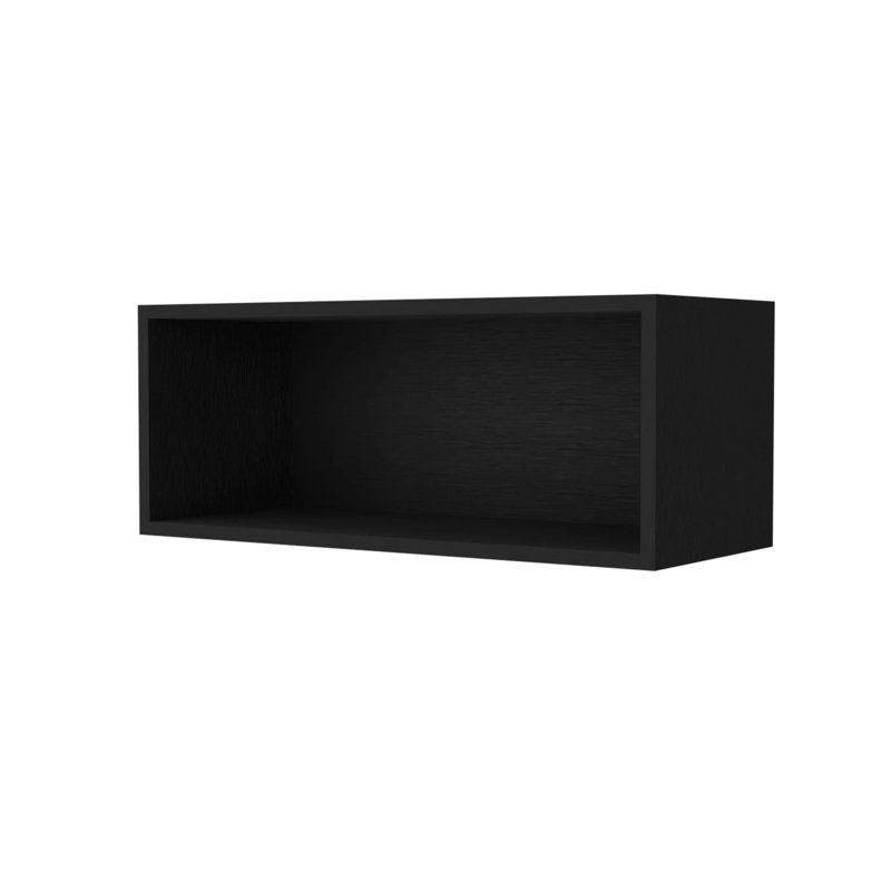Rock Wall Cabinet With Open Storage