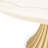 Fantosini 60" Round Dining Table - Creamy Pearl