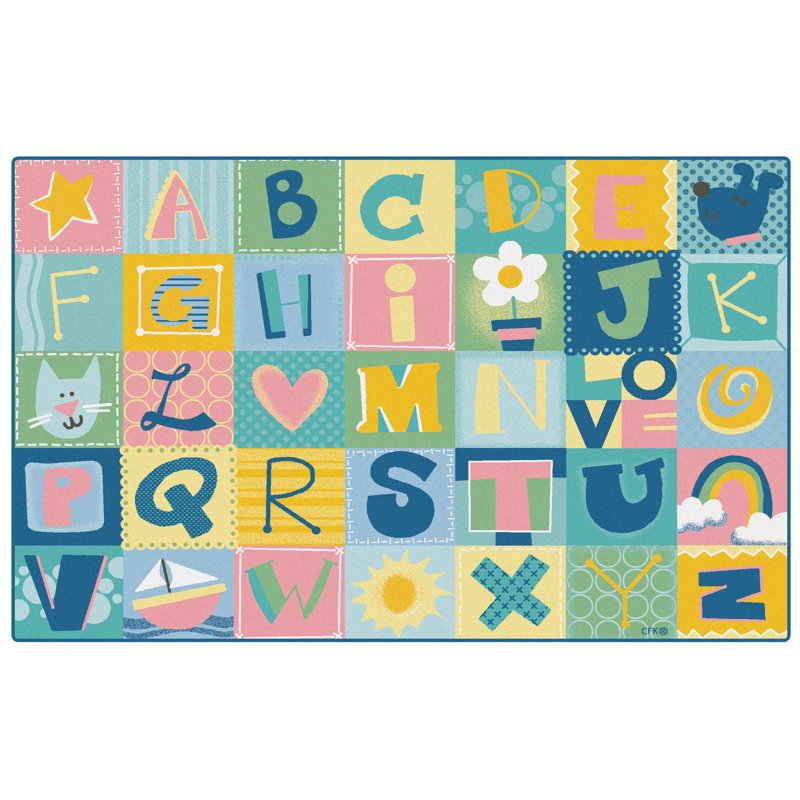 Tapis rectangulaire en nylon touffeté à la machine, Rectangle 7 pi 6 po x 12 pi