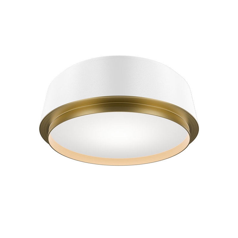Salvo 9" Dimmable LED Flush Mount Light Fixture With Built In Color Temperature Adjustability Switch From 2700K/3000K/3500K/4000K
