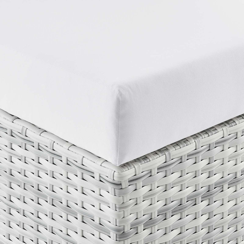 Fauteuil d'extérieur sans accoudoirs Convene, Sunbrella® blanc