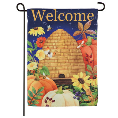 Double Sided 10'' H x 5.75'' W Polyester Thanksgiving Garden Flag