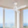 132.1cm 3-Blade LED Smart Ceiling Fan with Remote Control and Light Kit Included