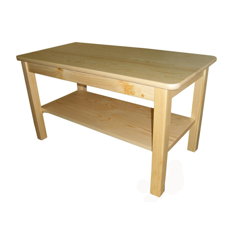 Gant Solid Wood Four Leg Coffee Table, 50cm H x 90cm L x 60cm W