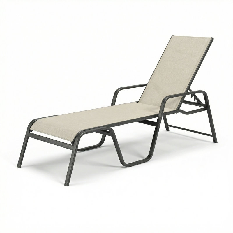 Chaise, Augustine Oyster II Sling/Anthracite