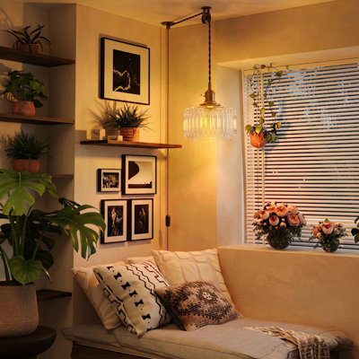 1-light Plug-in Single Pendant