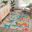Tapis de salon : Tapis bohème lavable à motif floral pour salon-1485206337-1485206338