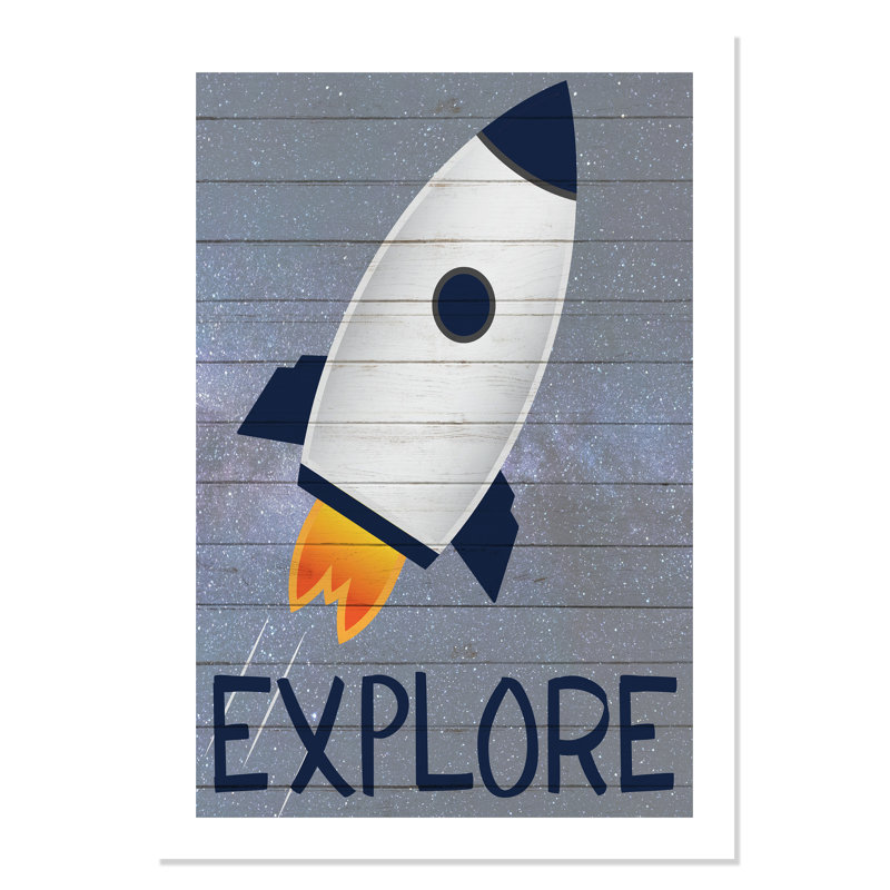 Rolled Space Explorer 1, impression sur papier, H 40 po x l 28 po x P 1 po
