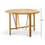 Round Solid Wood Base Dining Table