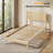 Solid Wood Twin Bed Frame Platform Bedframe With Headboard Grille Style-289639600