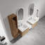Ensembles de meuble-lavabo double mural multifonctionnel
