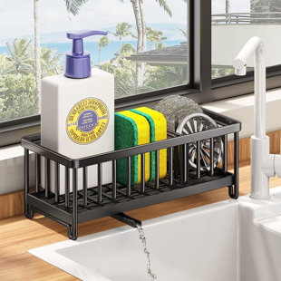 Faucet Sponge Holder, Kitchen Sink Caddy Organizer Over Faucet, Hanging  Faucet Drain Rack For Sink Organizer With Dishcloth Rack, Kitchen  Accessories 2023 - US $15.99
